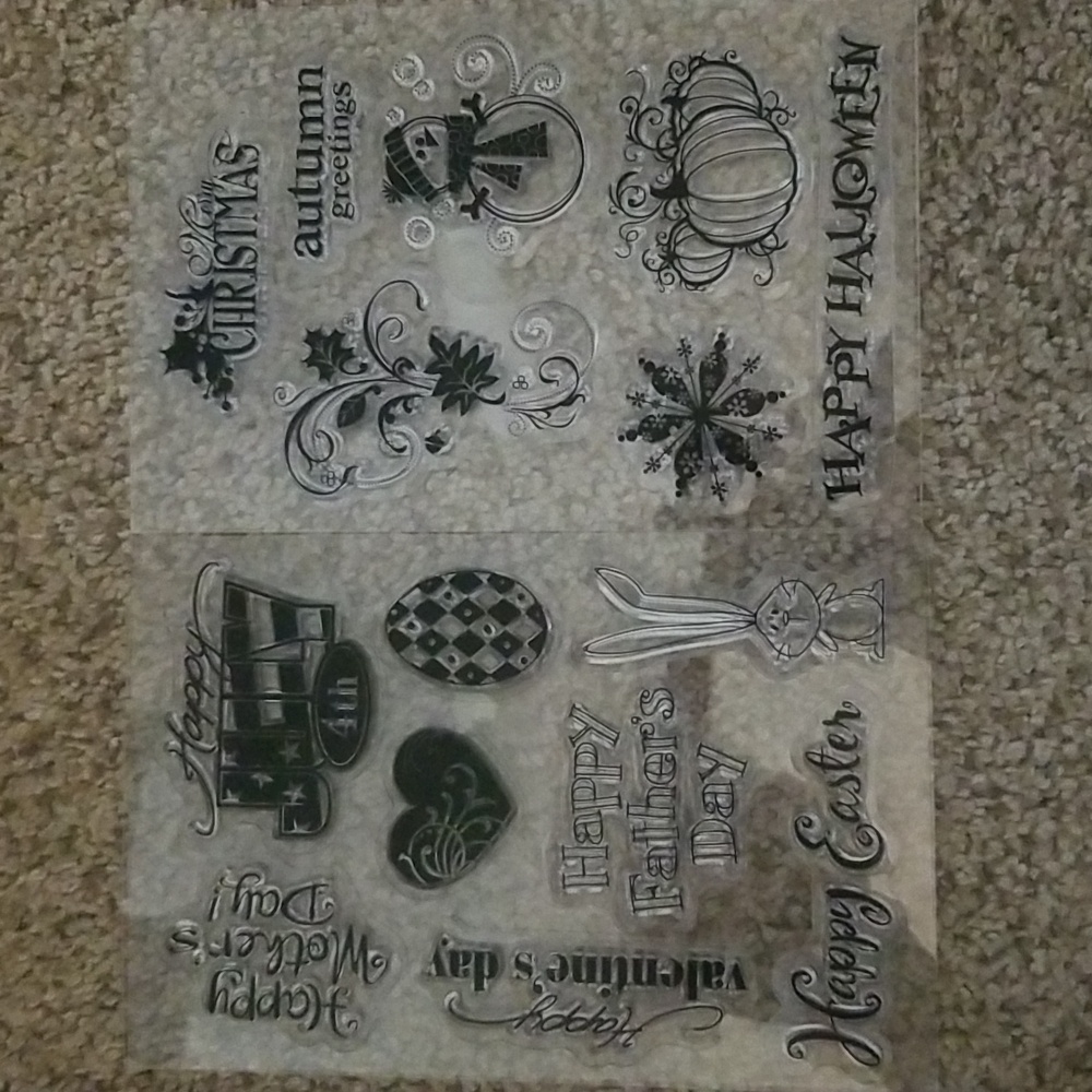 Assorted Holiday Clear stamps